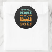 Grappig in ruste Golf Player Golfer Love Golfing Ronde Sticker (Tas)