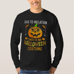 Grappig Inflatie Halloween Kostuum Pompoen T-shirt