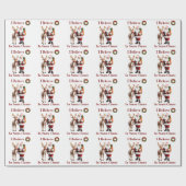 Grappig inpakpapier Kerst (Vlak)