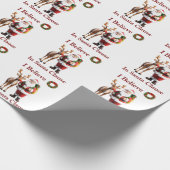Grappig inpakpapier Kerstmis (Hoek)