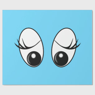 Grappig inpakpapier nieuwsgierige ogen - aangepast