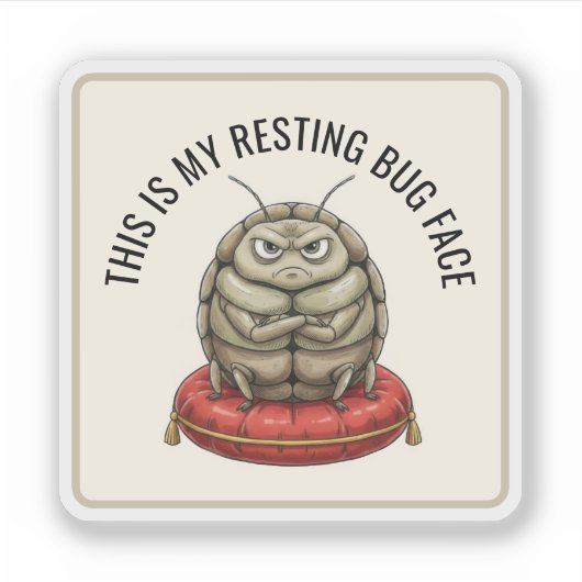 Grappig Insect Bug Sticker (Voorkant)