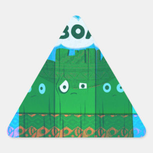 Grappig Inspirerend Grafisch dat ik me verveel van Driehoek Sticker