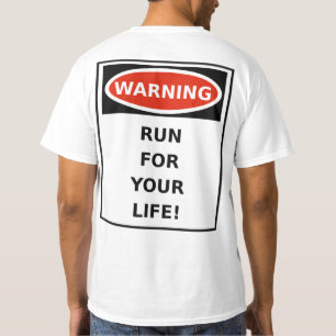 Grappig inspirerend het lopen of rasshirt t-shirt