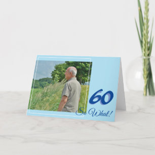 Grappig Inspirerend Voeg je foto toe 60e verjaarda Kaart