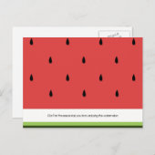 Grappig & Inspirerend Watermeloen Briefkaart (Voorkant / Achterkant)