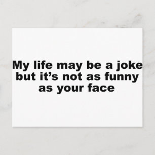 Grappig Insult Slogan! Briefkaart