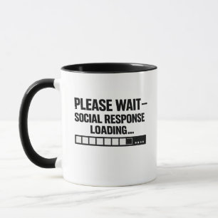 Grappig introvert programmeur ontwerp mok
