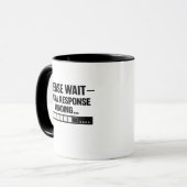 Grappig introvert programmeur ontwerp mok (Voorkant links)