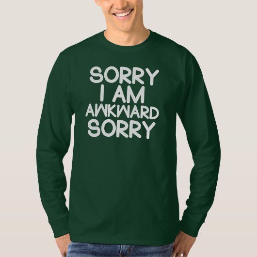 Grappig Introvert sorry dat ik onhandig shirt Mann (Voorkant)