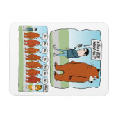 Grappig is dat dat een Beer achter je ligt Magneet (Horizontaal)