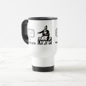 Grappig is dat deze gladde vrije Cartoon Reisbeker (Voorkant links)