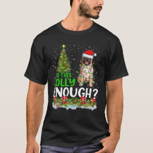 Grappig is dat deze klomp genoeg Kerstmis heeft. T-shirt