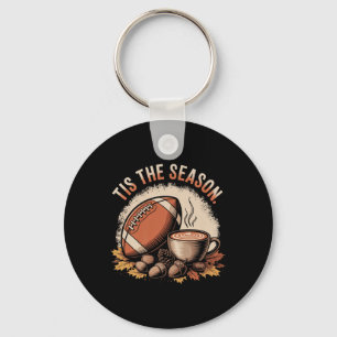 Grappig Is Het Seizoen Herfst Football Gezellig He Sleutelhanger