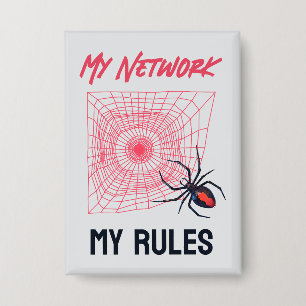 Grappig IT Netwerkbeheerder Humor Geschenk Button