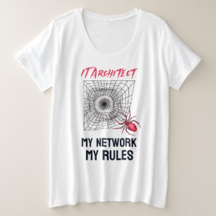 Grappig IT Netwerkbeheerder Humor Geschenk Grote Maat T-shirt