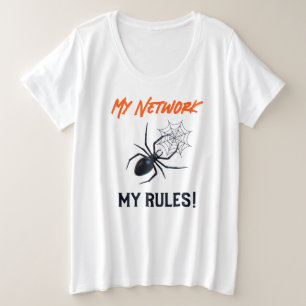 Grappig IT Netwerkbeheerder Humor Geschenk Grote Maat T-shirt