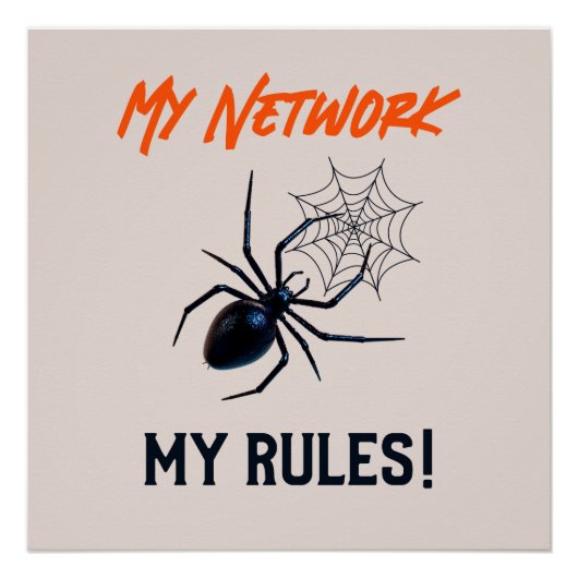 Grappig IT Netwerkbeheerder Humor Geschenk Perfect Poster (Voorkant)
