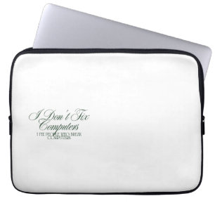 Grappig IT-ondersteuningsshirt Laptop Sleeve