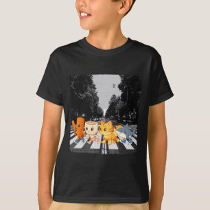 Grappig Italiaans Brainrot Meme Karakter Oversteek T-shirt