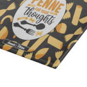 Grappig Italiaans voedselschort  pasteipatroon Snijplank (Hoek)