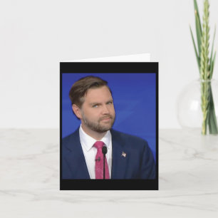 Grappig J.d Vance Meme Vice President Debat Face Kaart