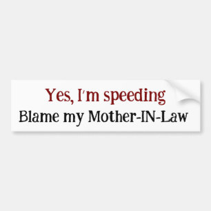 Grappig ja ik ben te snel de schuld van mijn schoo bumpersticker