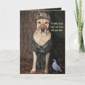 Grappig Jacht Lab Verjaardag Kaart (Voorkant)