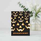 Grappig Jack-O'-Lantern Licht van het Partij Brief Briefkaart (Staand voorkant)
