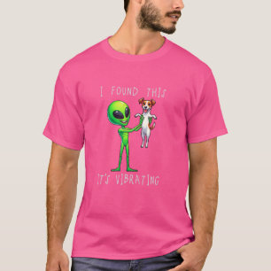 Grappig Jack Russel Alien Ik vond het trillen T-shirt
