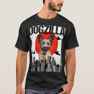 Grappig Japans Dogzilla Skye Terrier T-shirt