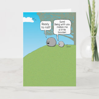 Grappig je Rock Little Boulder Kaart