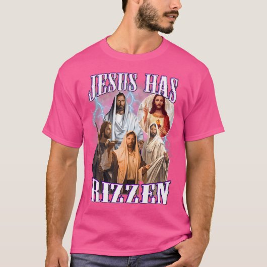 Grappig Jesus Meme citaat T-shirt (Voorkant)