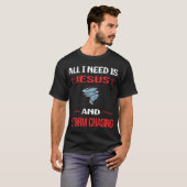 Grappig Jesus Storm Chaser Stormchasing Stor T-shirt (Voorkant volledig)
