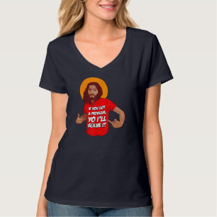 Grappig Jezus Christelijk Meme.. ik zal het oploss T-shirt