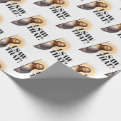 Grappig Jezus citaat - ik zag dat! Cadeaupapier (Hoek)