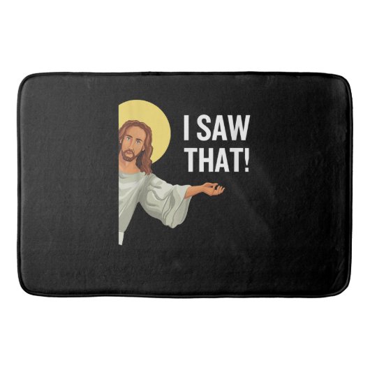 Grappig Jezus Meme dat ik zag dat het Christelijke Badmat (Voorkant)