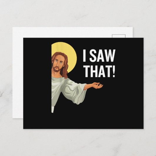 Grappig Jezus Meme dat ik zag dat het Christelijke Briefkaart (Voorkant / Achterkant)
