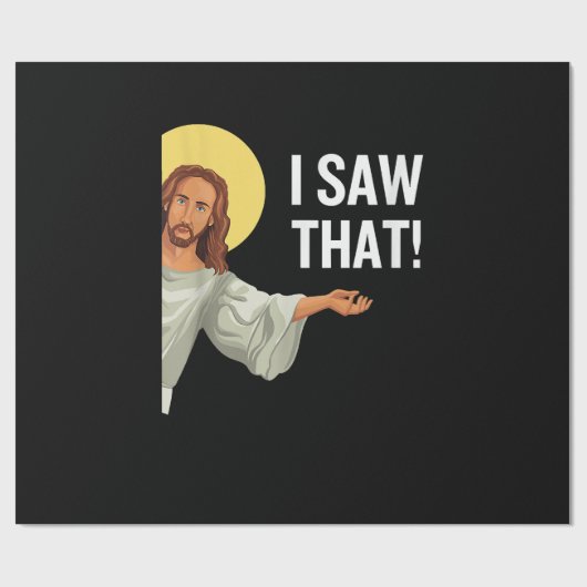 Grappig Jezus Meme dat ik zag dat het Christelijke Cadeaupapier (Vlak)