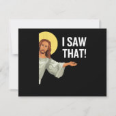 Grappig Jezus Meme dat ik zag dat het Christelijke Feestdagenkaart (Voorkant)