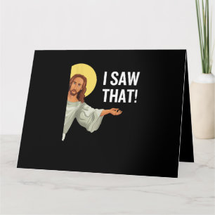 Grappig Jezus Meme dat ik zag dat het Christelijke Kaart