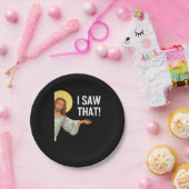 Grappig Jezus Meme dat ik zag dat het Christelijke Papieren Bordje (Feest)