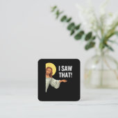 Grappig Jezus Meme dat ik zag dat het Christelijke Vierkante Visitekaartje (Staand voorkant)