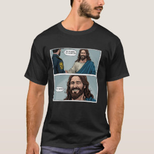 Grappig Jezus Meme Geen Alcohol Gewoon Water Grapp T-shirt