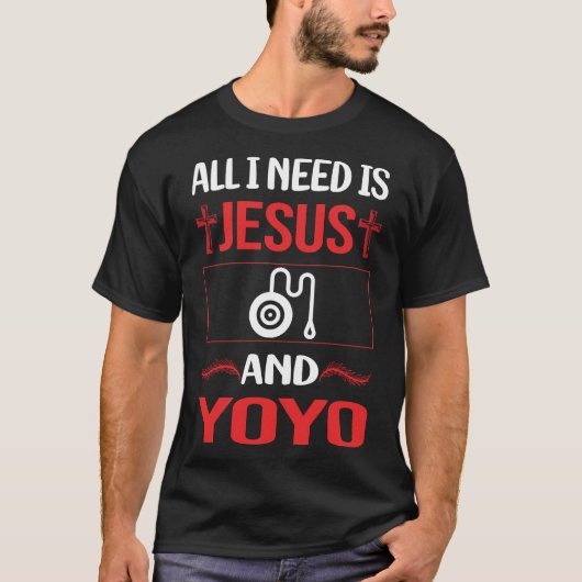 Grappig Jezus YoYo Yo-Yo Yo Yo Yo T-shirt (Voorkant)