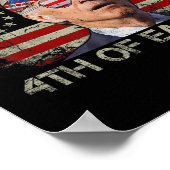 Grappig Joe Biden 4 juli Happy 4 van Pasen ons Poster (Hoek)