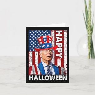 Grappig Joe Biden 4 juli Happy Halloween Amerika Kaart