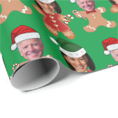 Grappig Joe Biden Kamala Harris Face Gingerbread Cadeaupapier (Rol Hoek)