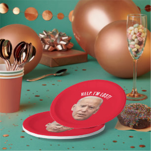 GRAPPIG JOE BIDEN VERJAARDAGSFEEST PAPIEREN BORDEN BORDJE