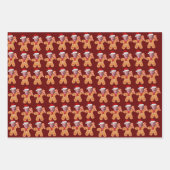 Grappig Joe Biden Xmas Custom Gezicht Foto Gingerb Inpakpapier Vel (Voorkant 3)